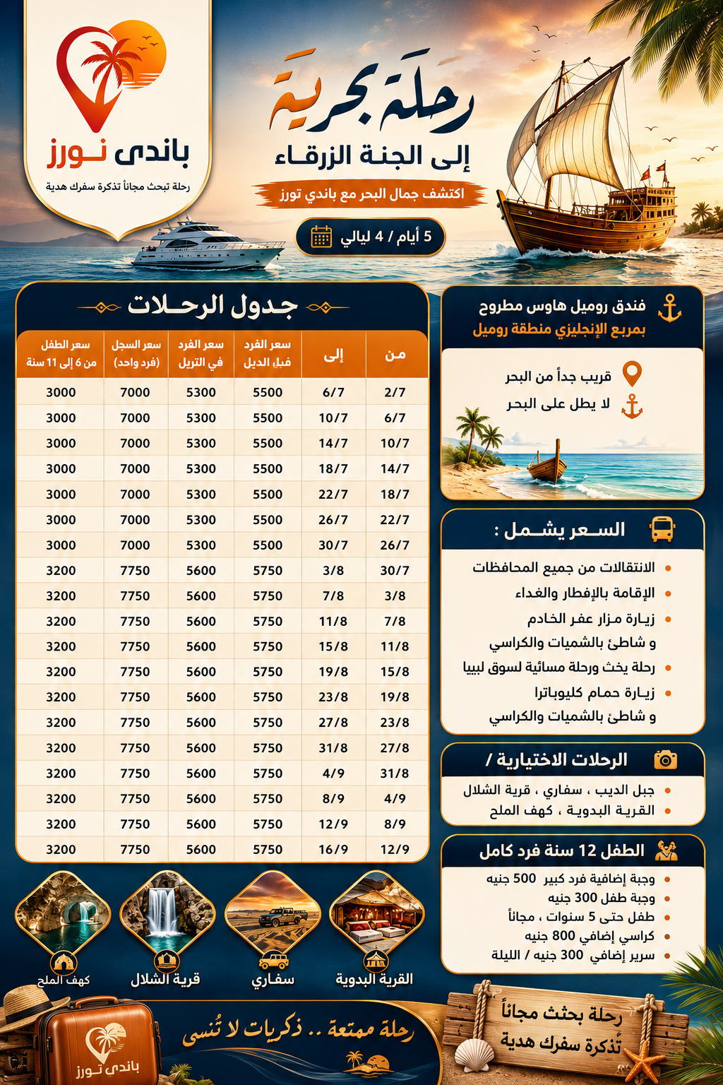 روميل هاوس — رحلة بحرية