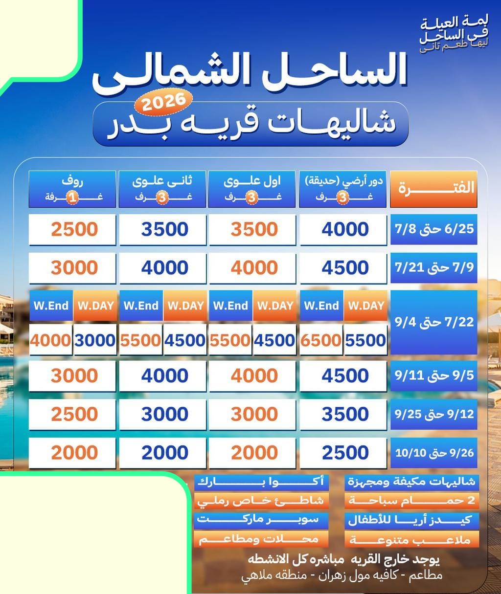 شاليهات قرية بدر